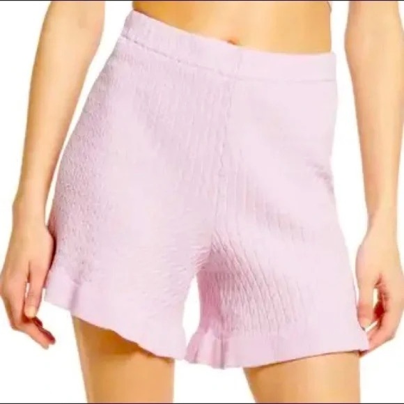 WAYF’98 Ribbed Knit Ruffle Shorts – Small - Picture 7 of 7